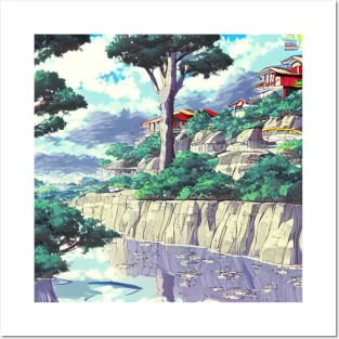 Anime Style Landscape Posters and Art